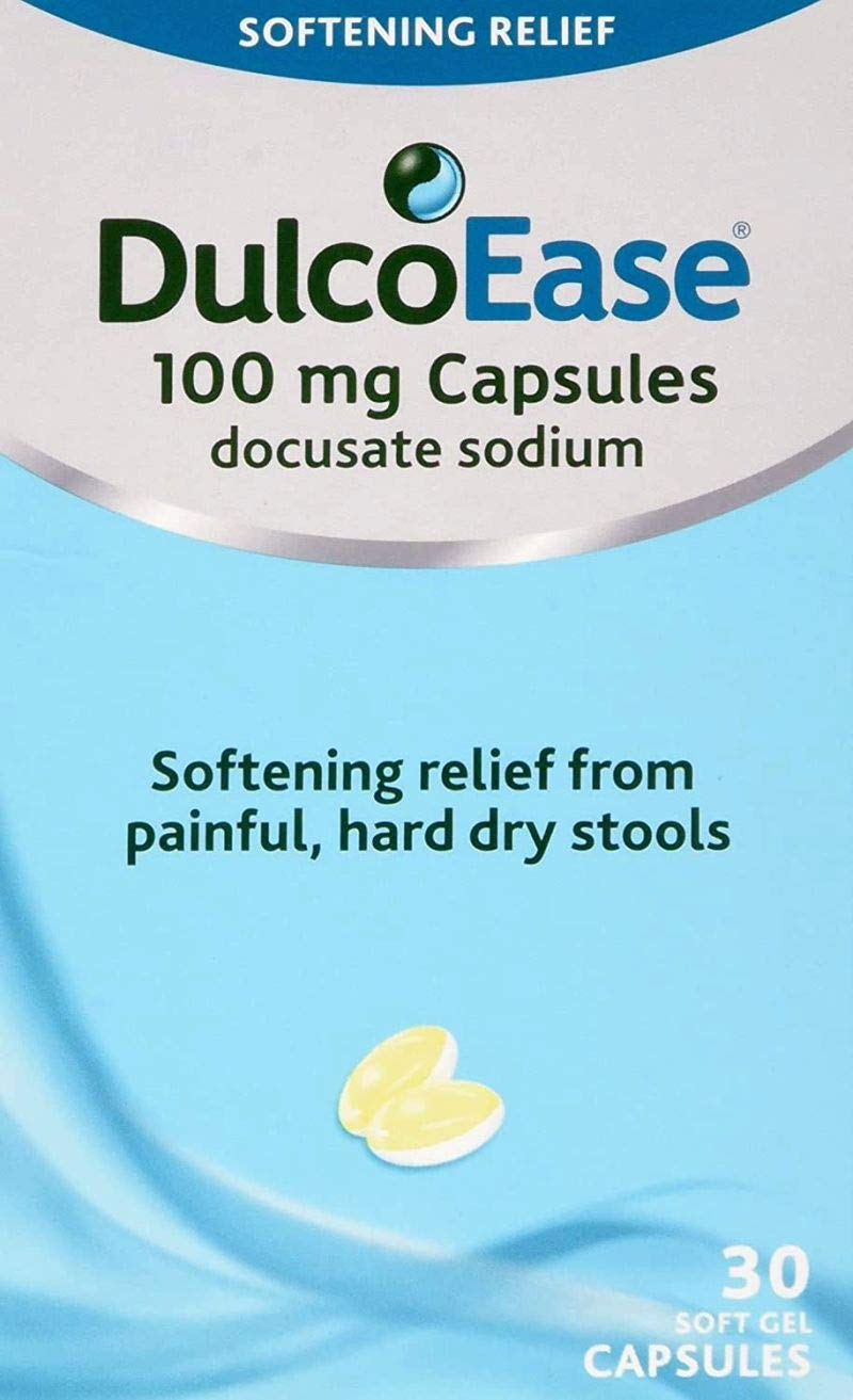 DulcoEase 30 /60 Stool Softener Soft Gel Capsules for Constipation (60)
