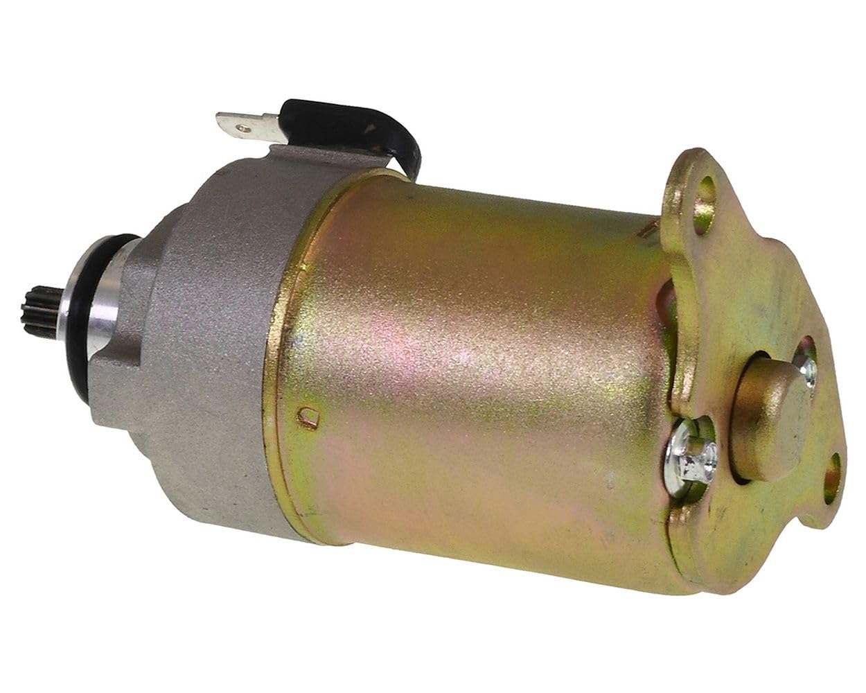 2EXTREME démarreur douze volts compatible avec SYM Allo, Fiddle 2, Mio 50 | 12 volts, dix dents, métal, pour scooters, mokicks; compatible avec SYM Orbit, compatible avec Peugeot Speedfight 3, Vivacity