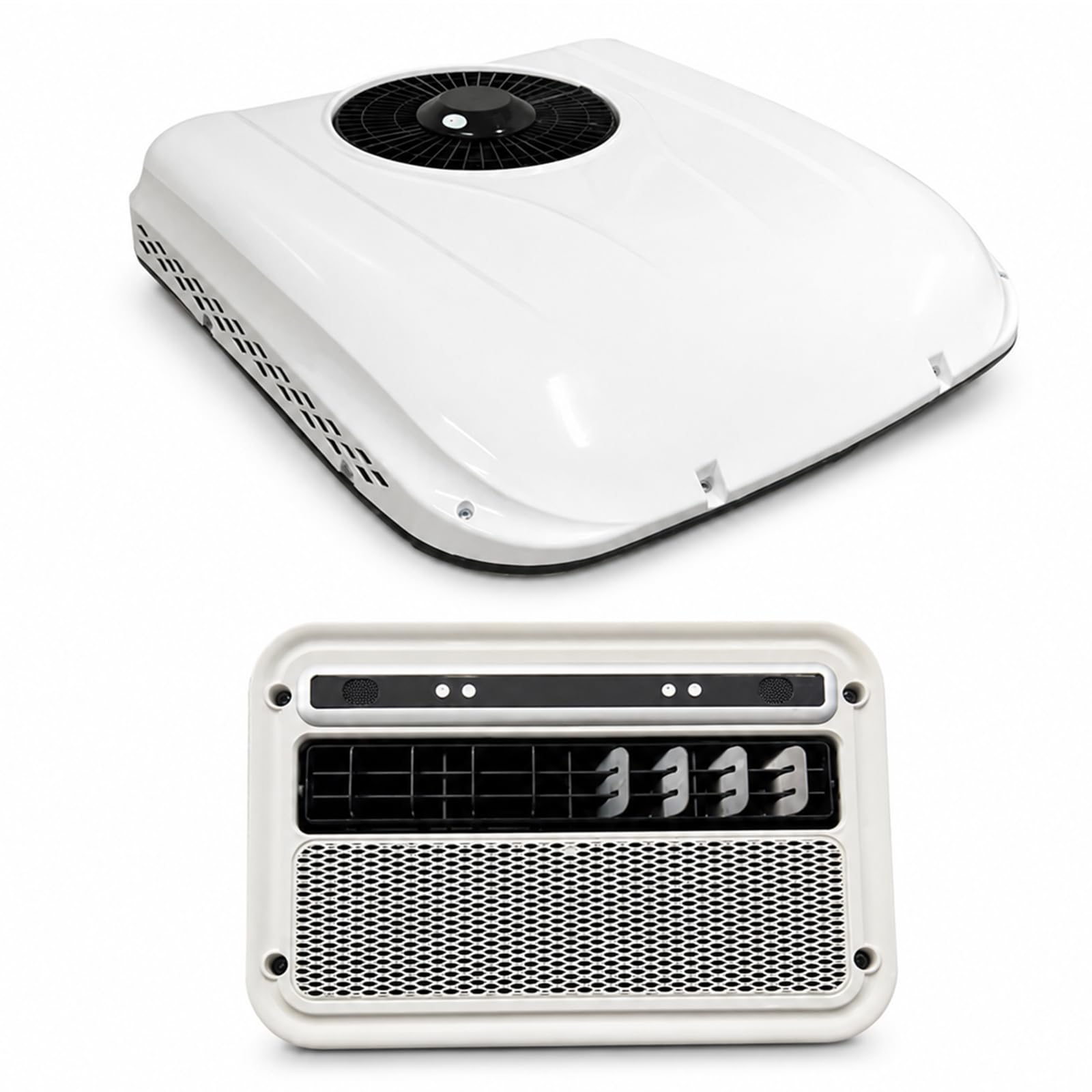 lilishangmao Rooftop DC Air Conditioner, Electric Parking Air Conditioner with 1600W-1800W Cooling, Remote Control And Easy Roof Fitment for RVs, Trucks, Campers And Pickup Trucks 12V