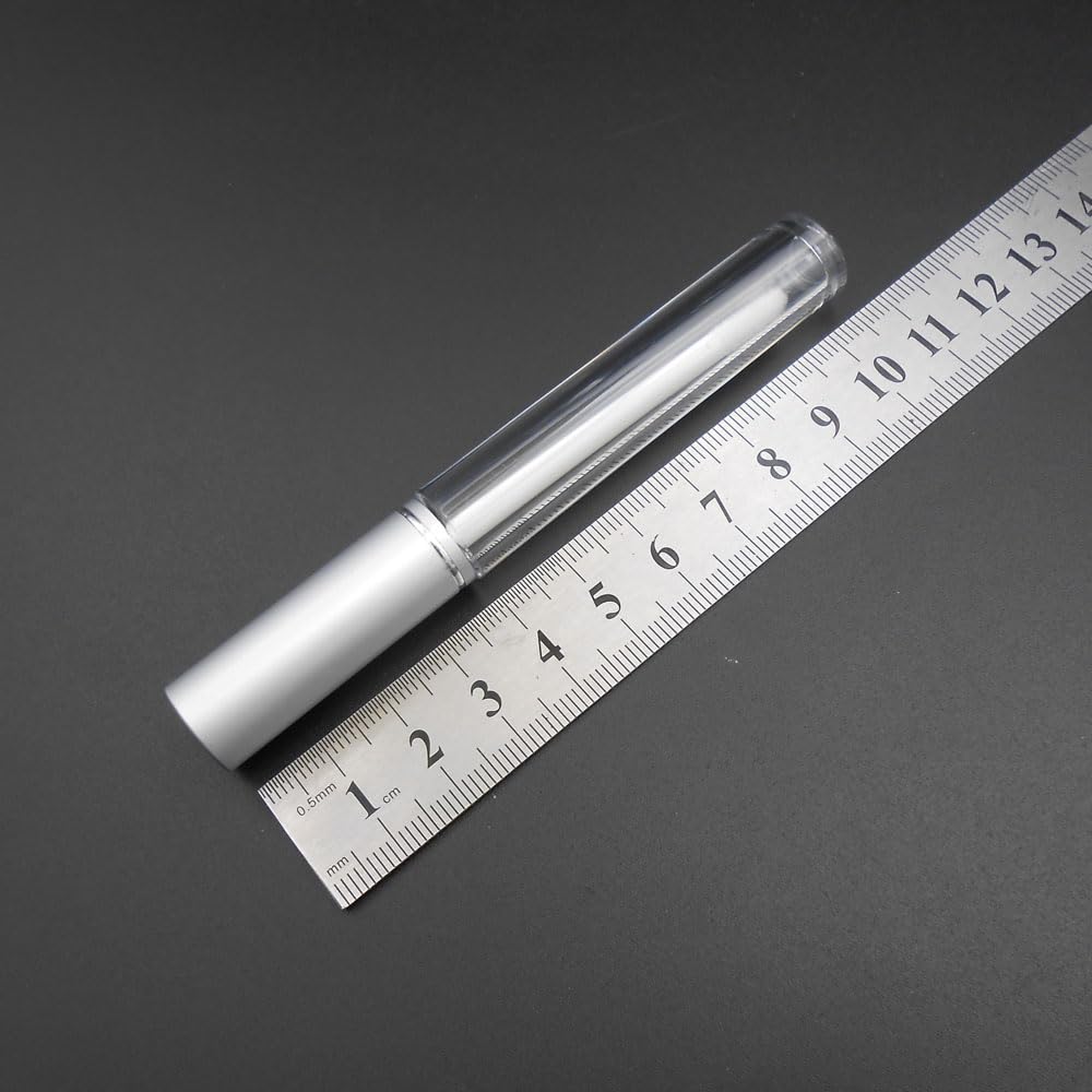 Tool Part For 100PCS 3ML Empty Clear Lip Gloss AS Tube Lip Balm Bottle Container Aluminum Silver Cap