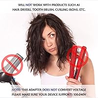 Vista 5 de Ceptics Schuko Korea France Paris - Adaptador de viaje con 2 USB + entrada de enchufe de EE. UU. - Tipo EF - Ultra compacto - Conexión a tierra