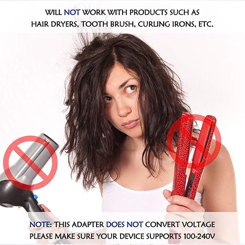 Miniatura 5 de Adaptador de viaje Ceptics, de EE. UU. a Japón, Filipinas, con doble USB, tipo A, ultra compacto Tipo M - Suráfrica