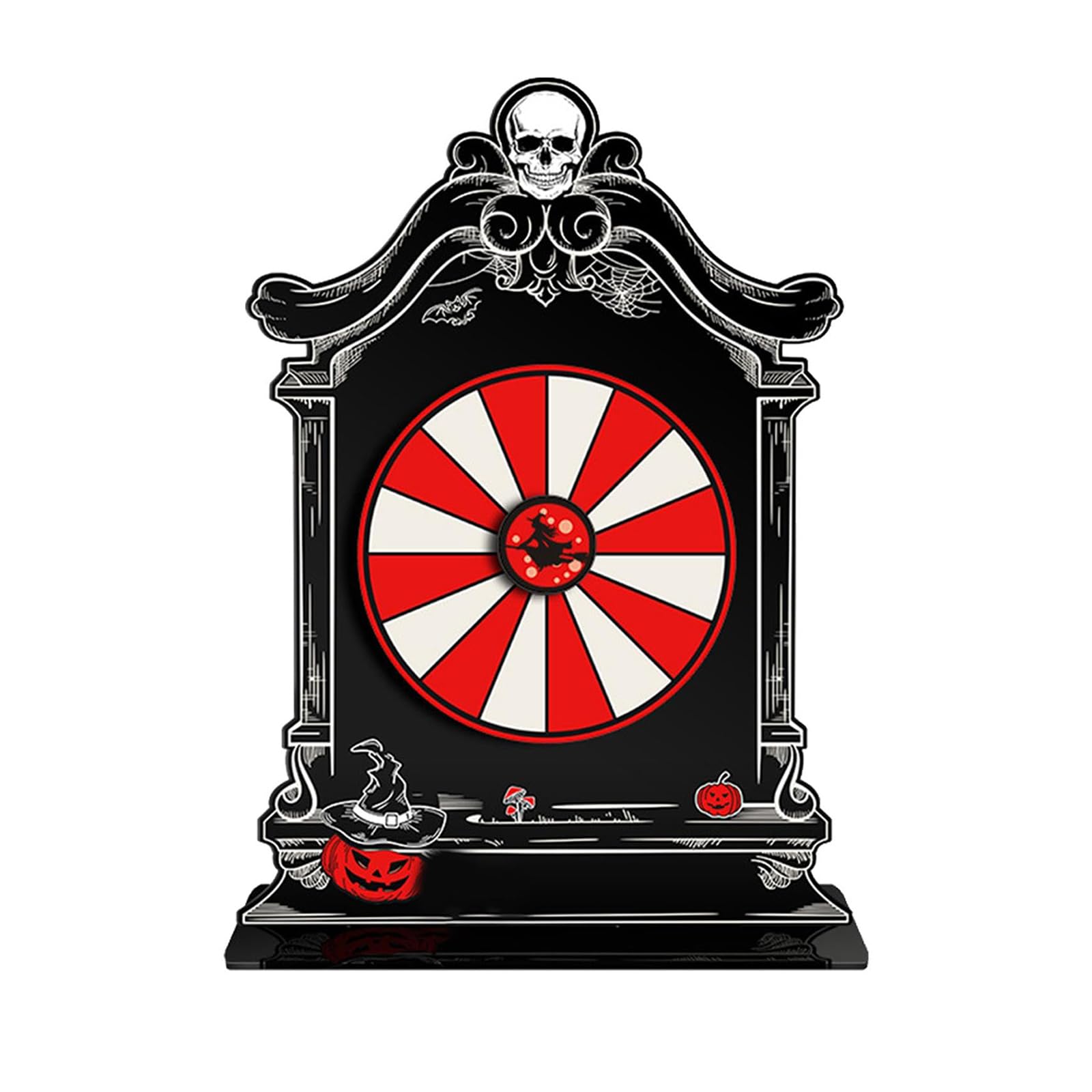 Msioytog Effective Halloween Rotating Wheel Sturdy Acrylic Rotating Wheel Decors for Customizable Holiday Prize Game Halloween Game Accessories