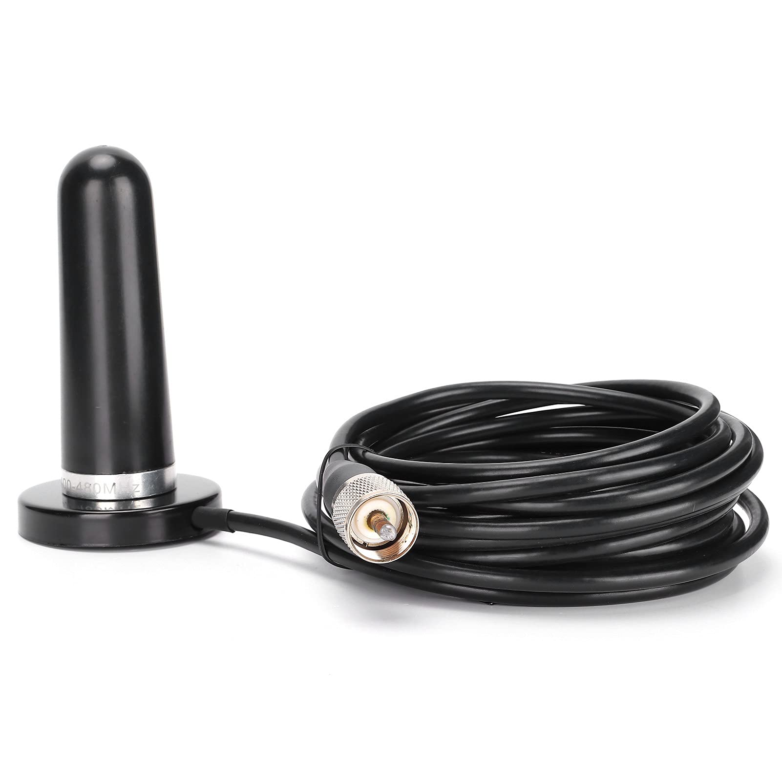 Mini Antena de Coche de Doble Banda con Excelente Recepción para Radios y Incluye Alimentador de 5 M