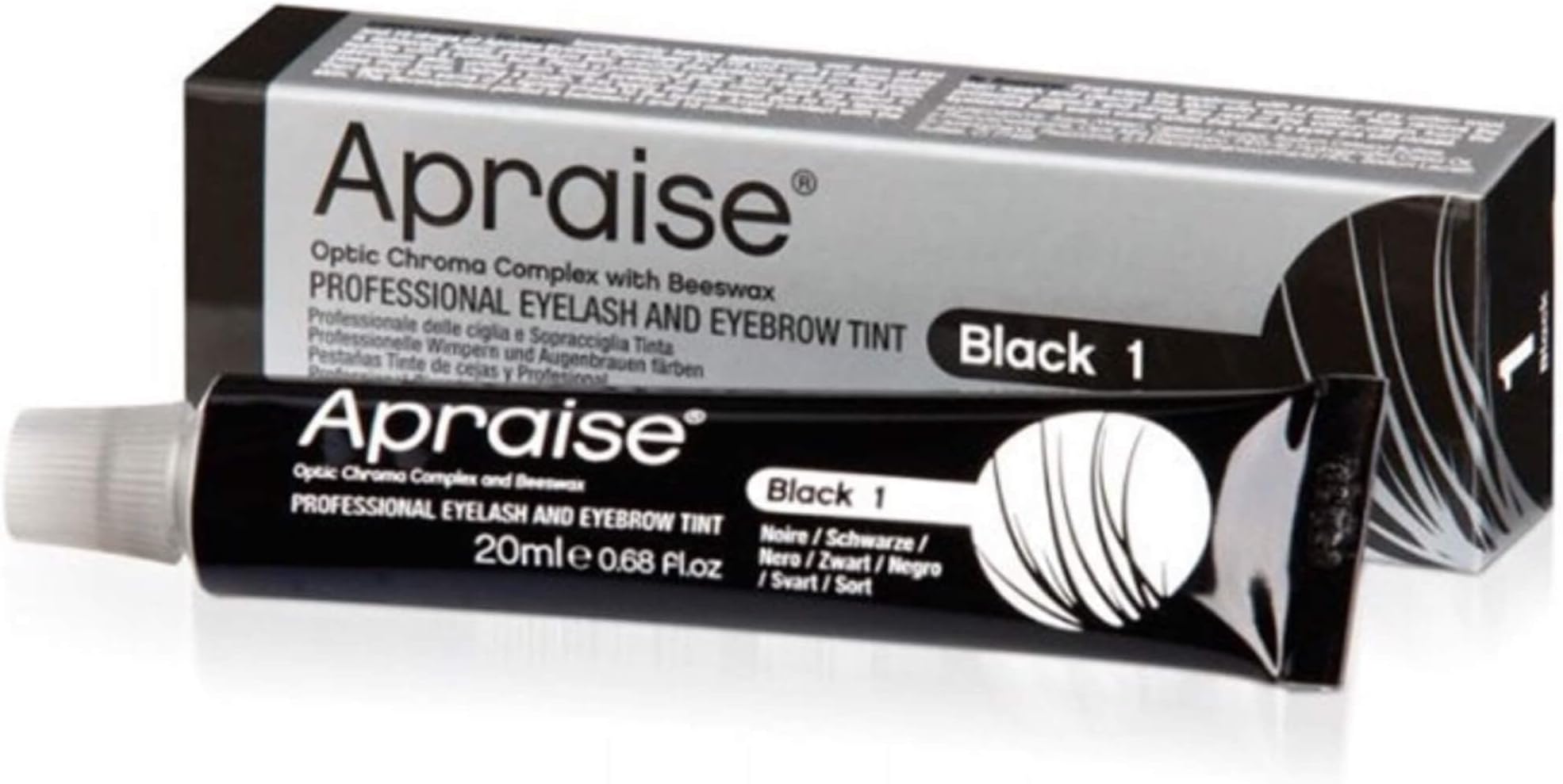 APRAISE PROFESSIONAL EYELASHEYEBROW TINT No.1-20ml BLACK