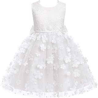 Toddlers Girls Flower Dress Sleeveless Tutu Dress Princess Birthday Party Round Neck Flower Girl Dress - Buy now