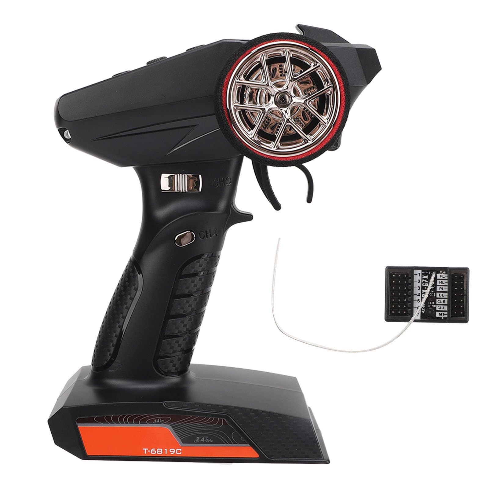 Kontroler Cheotime 2.4GHz RC, 7CH nadajnik radiowy Rezontrolowy RC System radiowy RC nadajnik zdalny Kontroler dla łodzi Crawlera RC