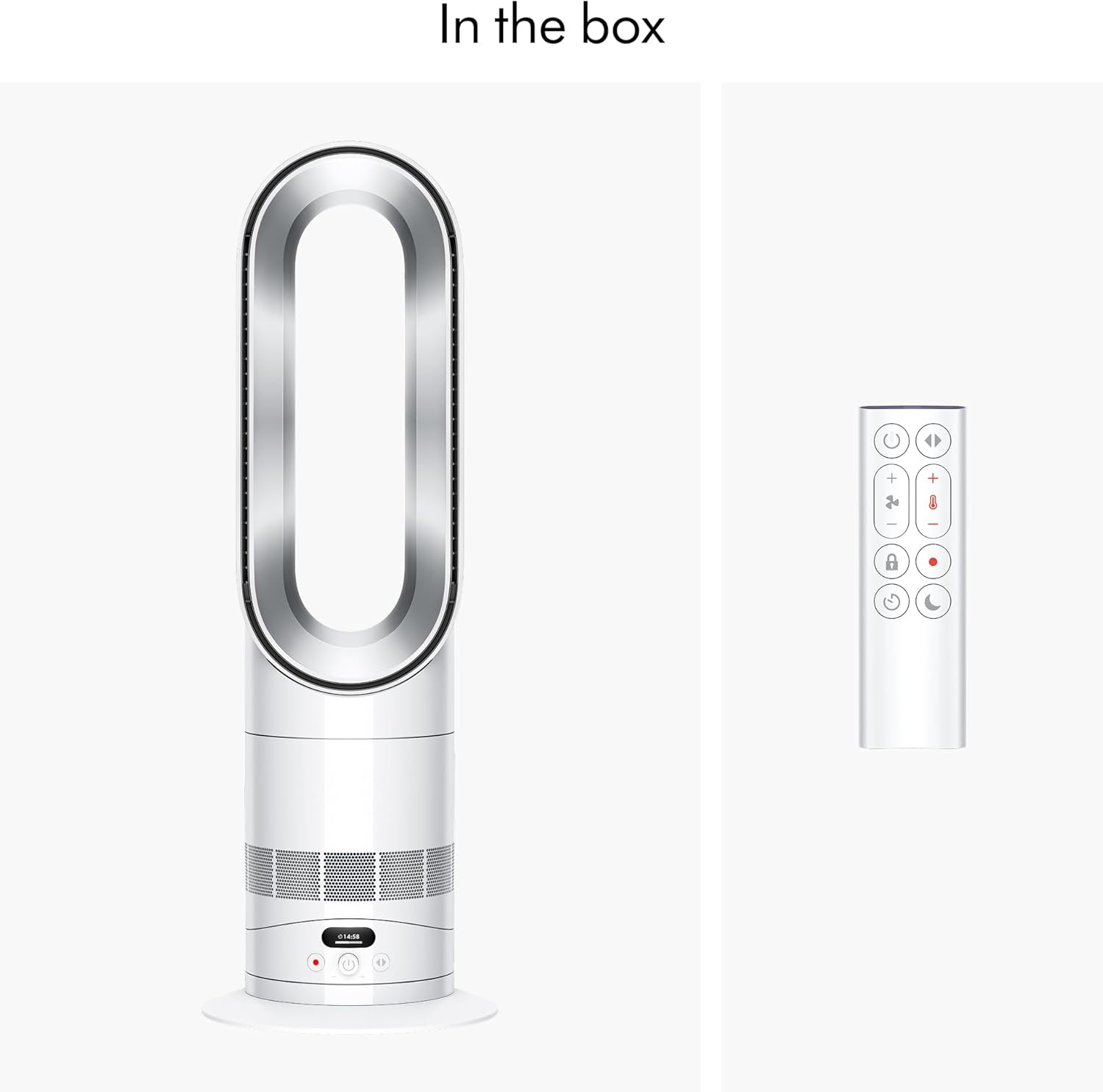 Dyson Hot+Cool™ HF1 Rapid React heater fan (White/Silver)