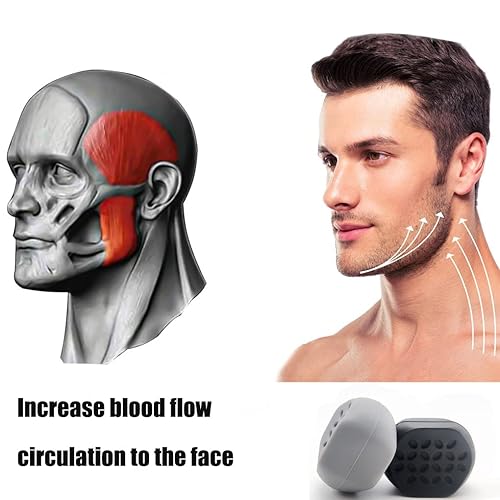 Miniatura 5 de Ejercitador de mandíbula para hombres y mujeres, fortalecedor de mandíbula, hace que tu cara sea más tridimensional (negro)
