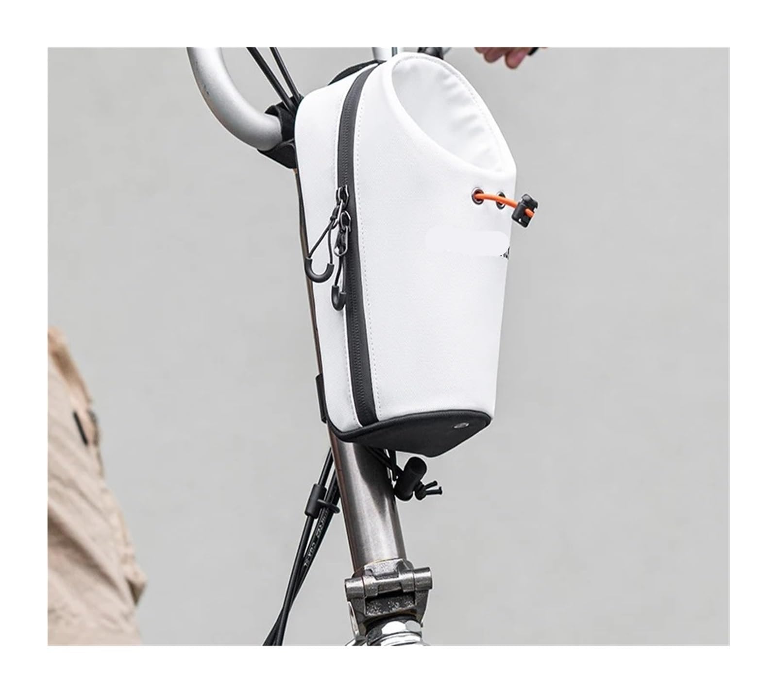 Borsa for manubrio anteriore for bicicletta di grosso calibro regolabile da 1,5 litri
