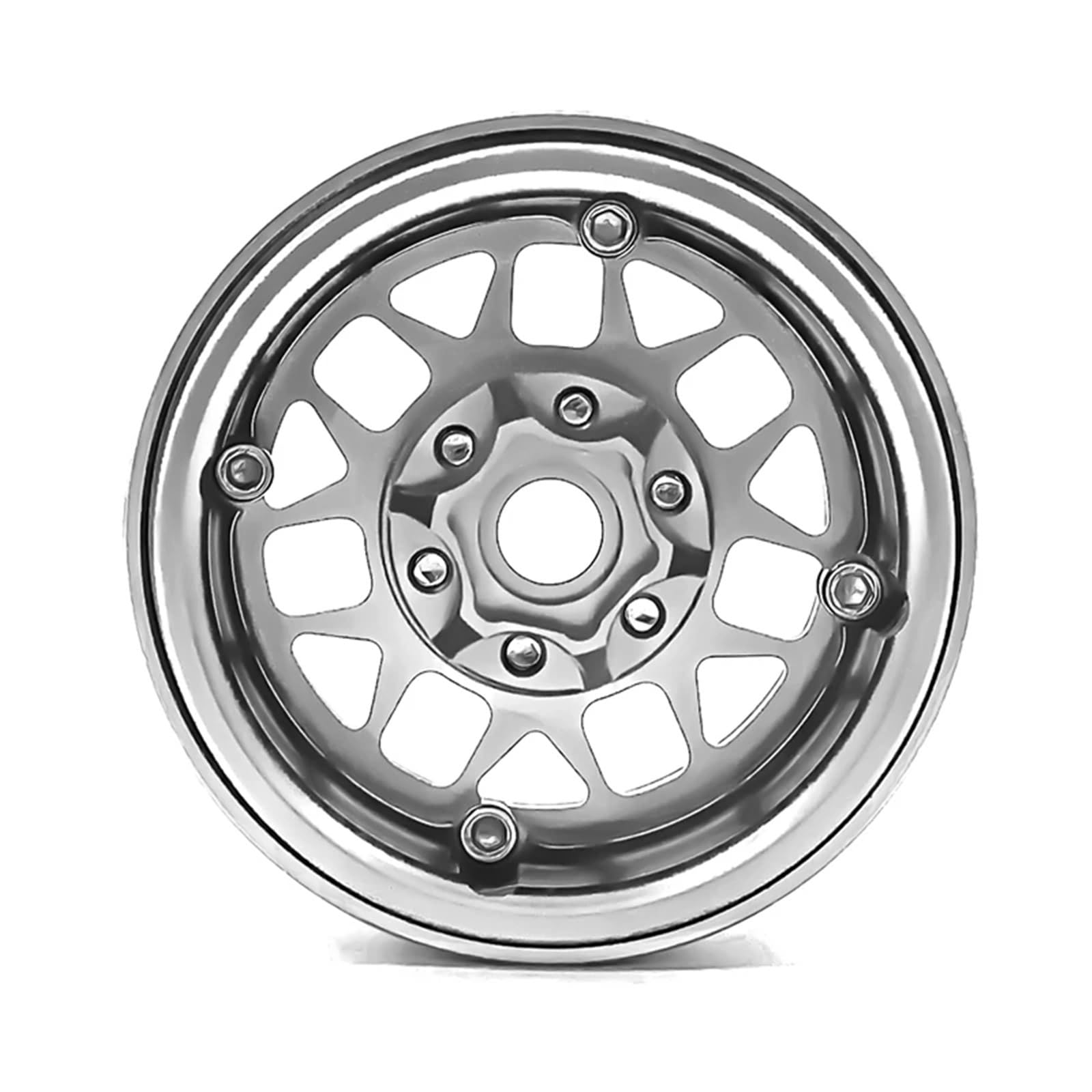 RC Pneus Jante Compatible avec TRX4 pour Axial SCX10 90046 SCX10 AXI03007 AXI03003, 4 Pièces en Alliage D'aluminium 1.9 Pouces, Jante De Moyeu De Roue À Billes 1/10 RC Chenille