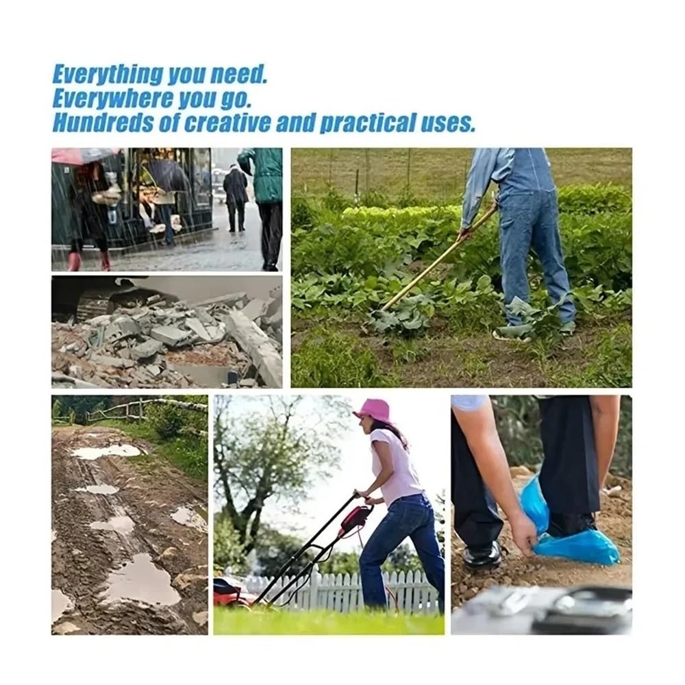 Cubierta acolchada de polietileno, desechable, impermeable, de plástico, antideslizante