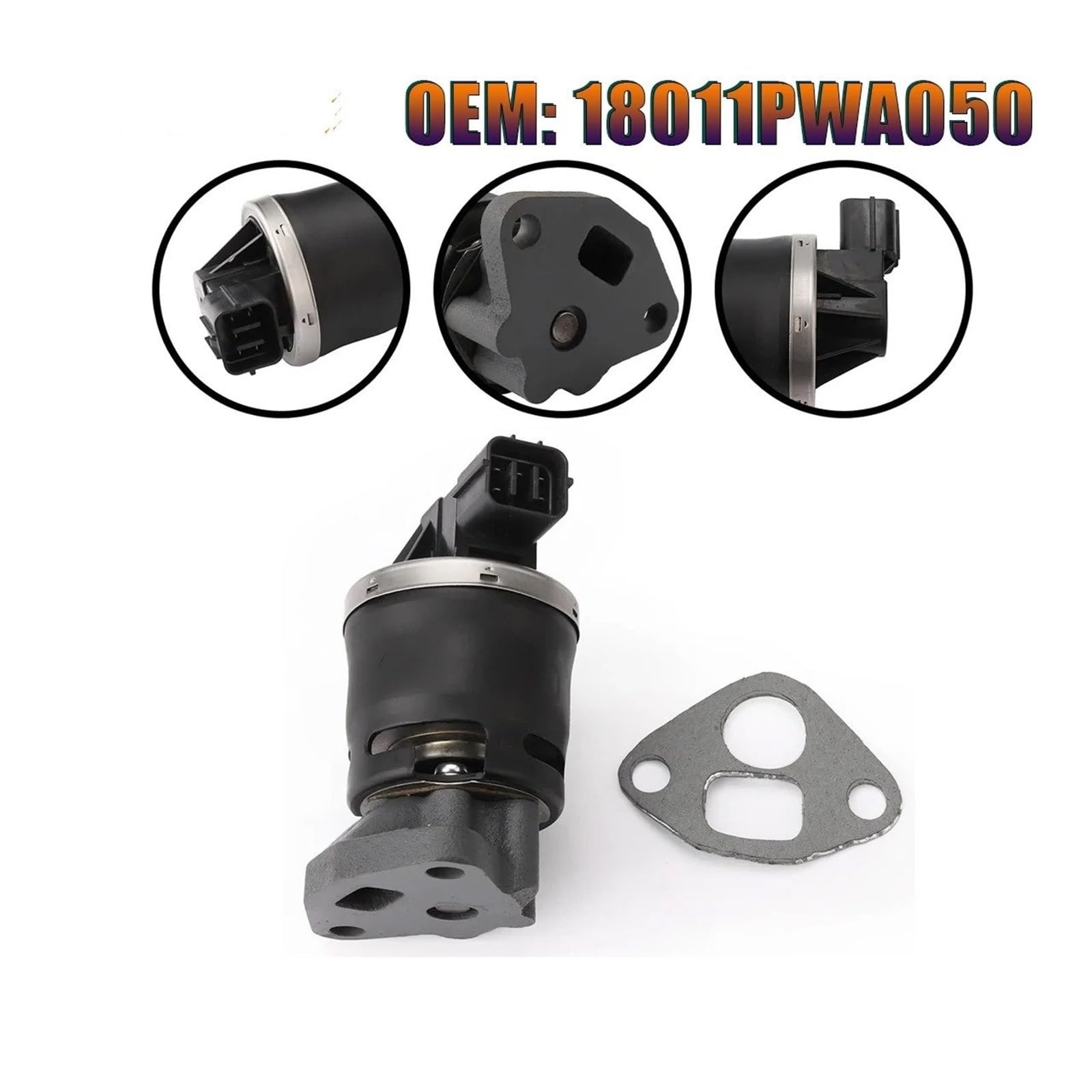 Valvola EGR Ricircolo Gas Scarico Per CIVIC 1.3L 1.8L Per Jazz II GD GE3 GE2 OEM 18011-PWA-050 18011PWA050 Valvola EGR Valvola Di Ricircolo Dei Gas Di Scarico