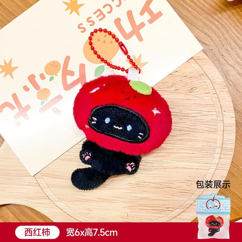 4Pcs/Set Cute Tiyaki Cat/Star/Capybara/Terrier Dog/Cockroach Keychain Soft Key Chain Ring Bag Charm Pendant - Image 2