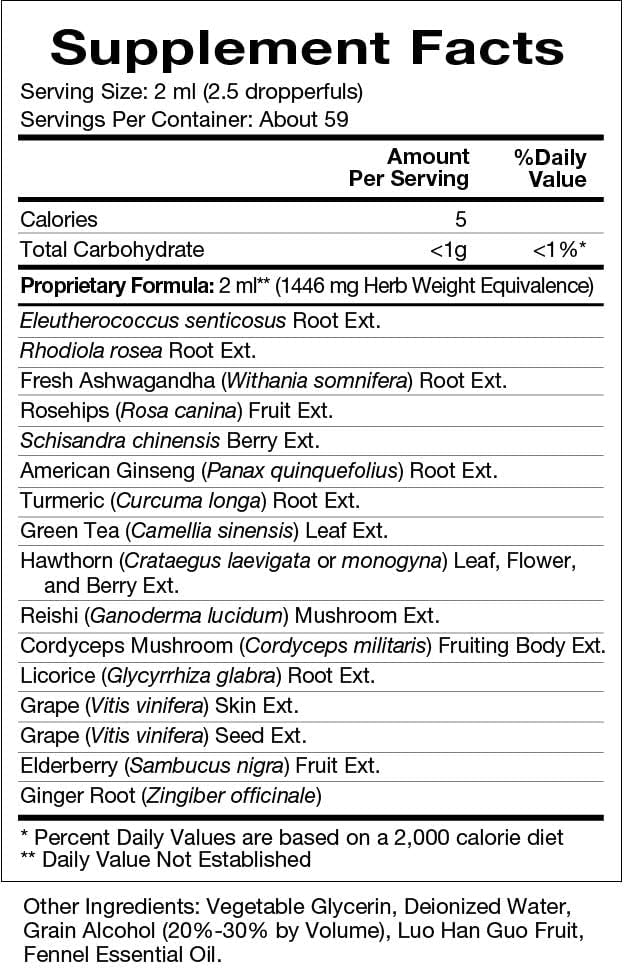 Miniatura 2 de Natura Health Products, Vital Adapt, 4 onzas líquidas