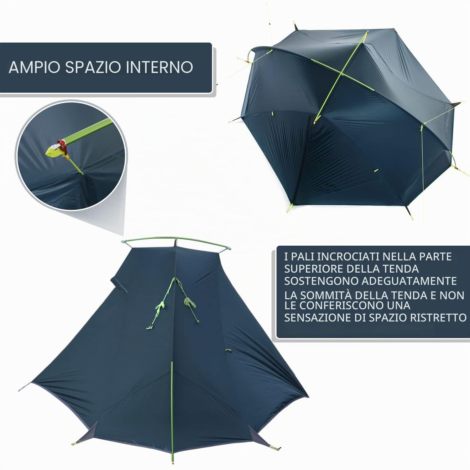 Naturehike Taga Tenda da Campeggio Ultra Leggera 1-2 Persona