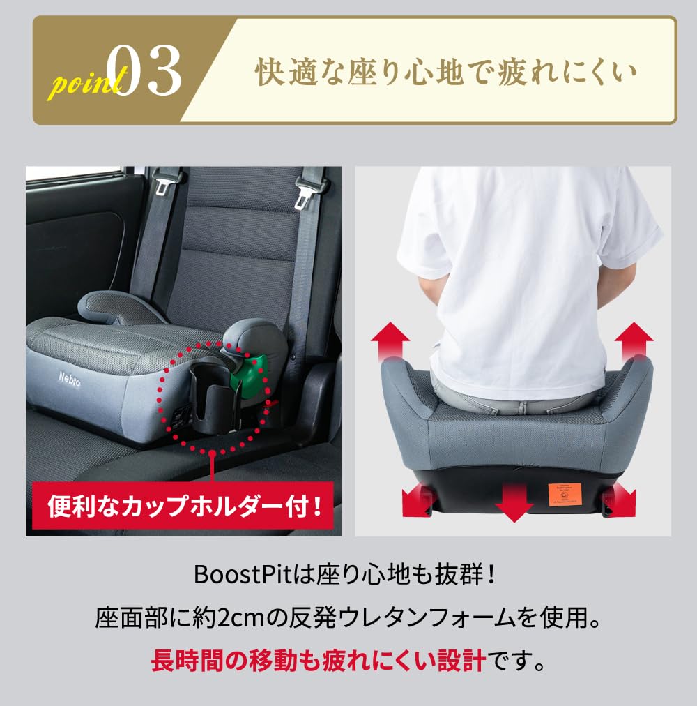 Amazon | Nebio(ネビオ)ジュニアシート ブースターシート R129適合