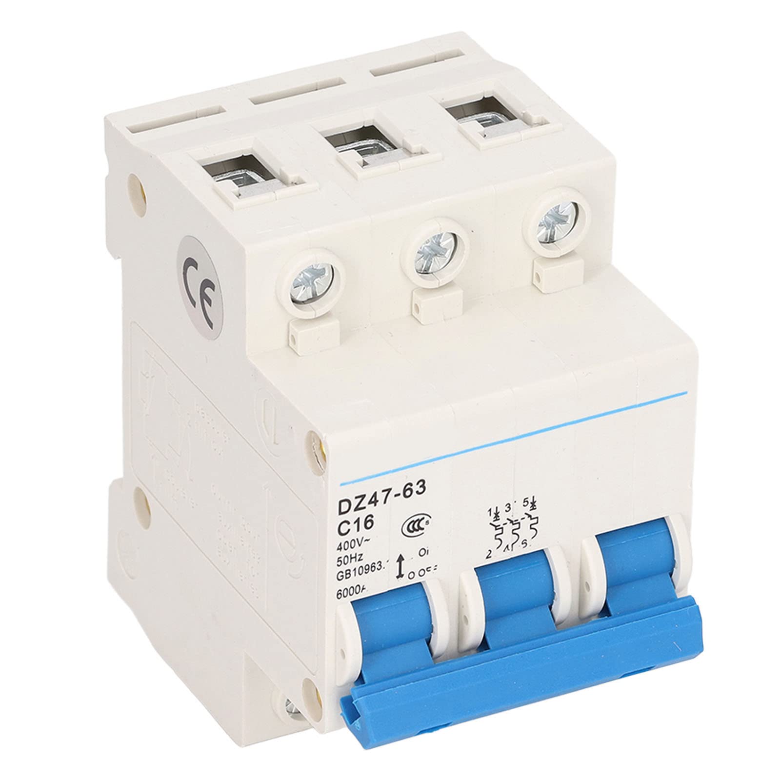 DZ47LE-63 Leitungsschutzschalter 3P+N - FI-Schutzschalter 30mA | Für Haushalt & Industrie | 16A