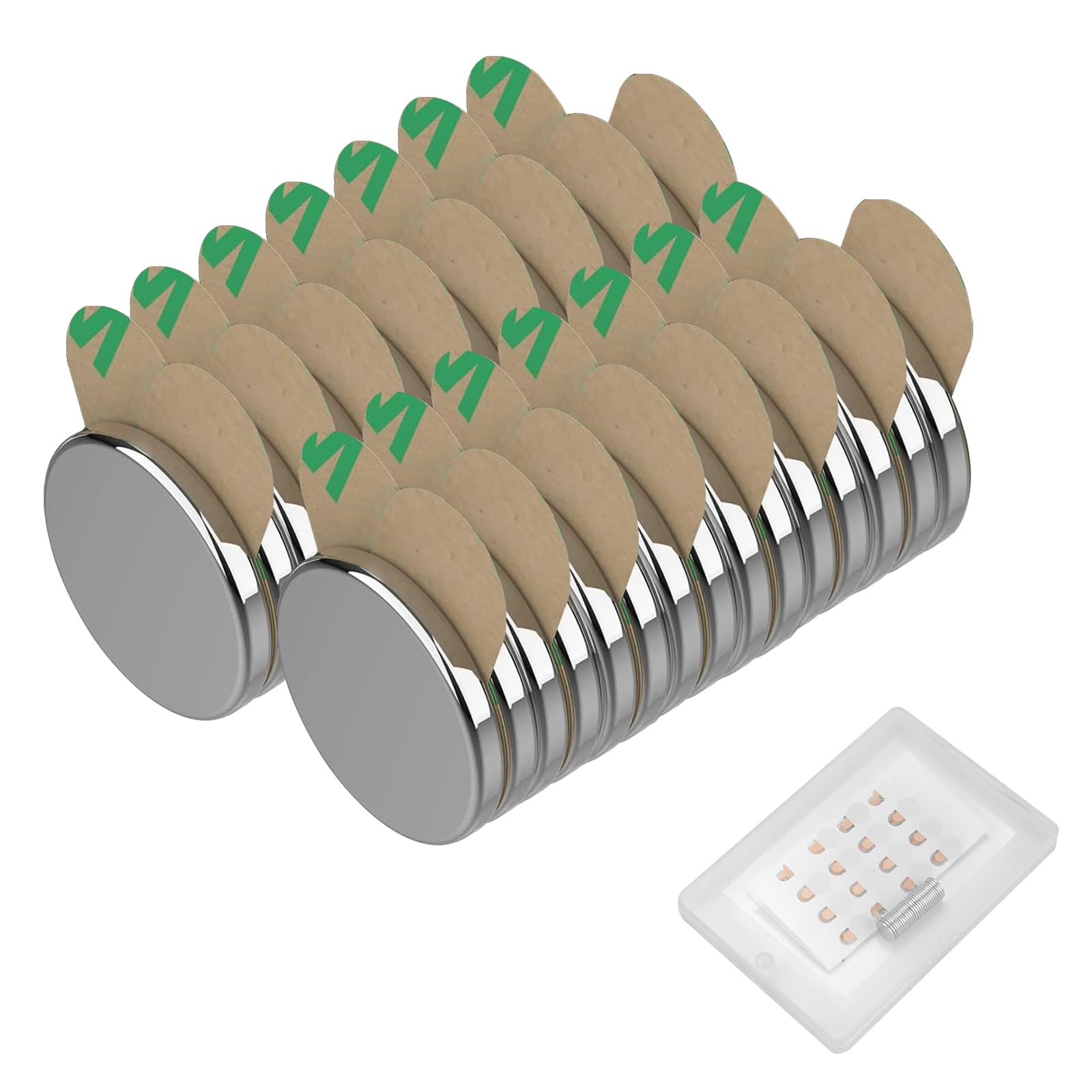 10 Pezzi Calamite Al Neodimio Wukong 30x3mm - Magneti Potenti Adesivi Per Frigorifero, Fai Da Te E Ufficio