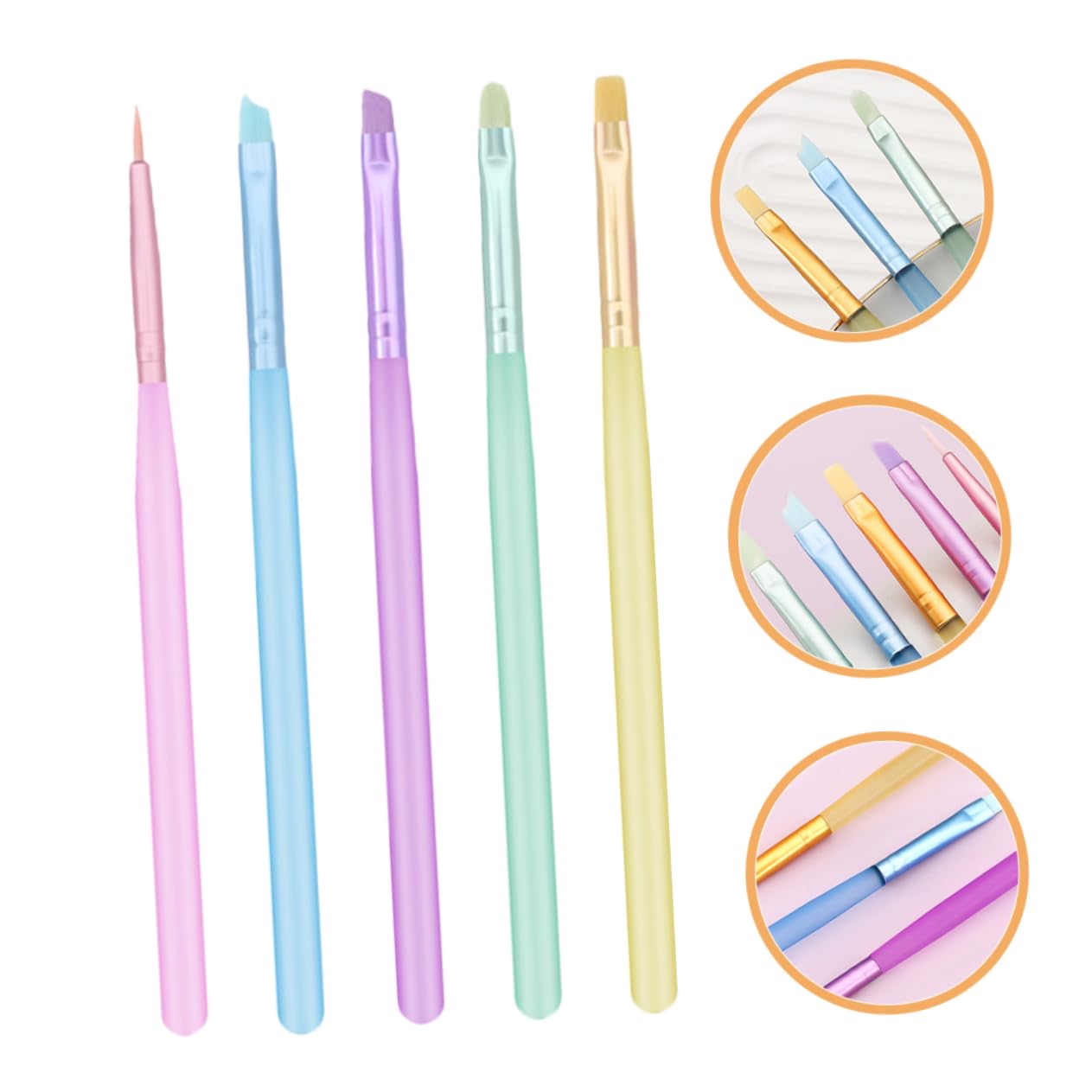 Ipetboom 25pièces Set De Pinceaux Nail Art Professionnels Pinceaux De Peinture Pour Accessoires De Manucure Outils De Nail Art Pour Salon Et Usage Personnel
