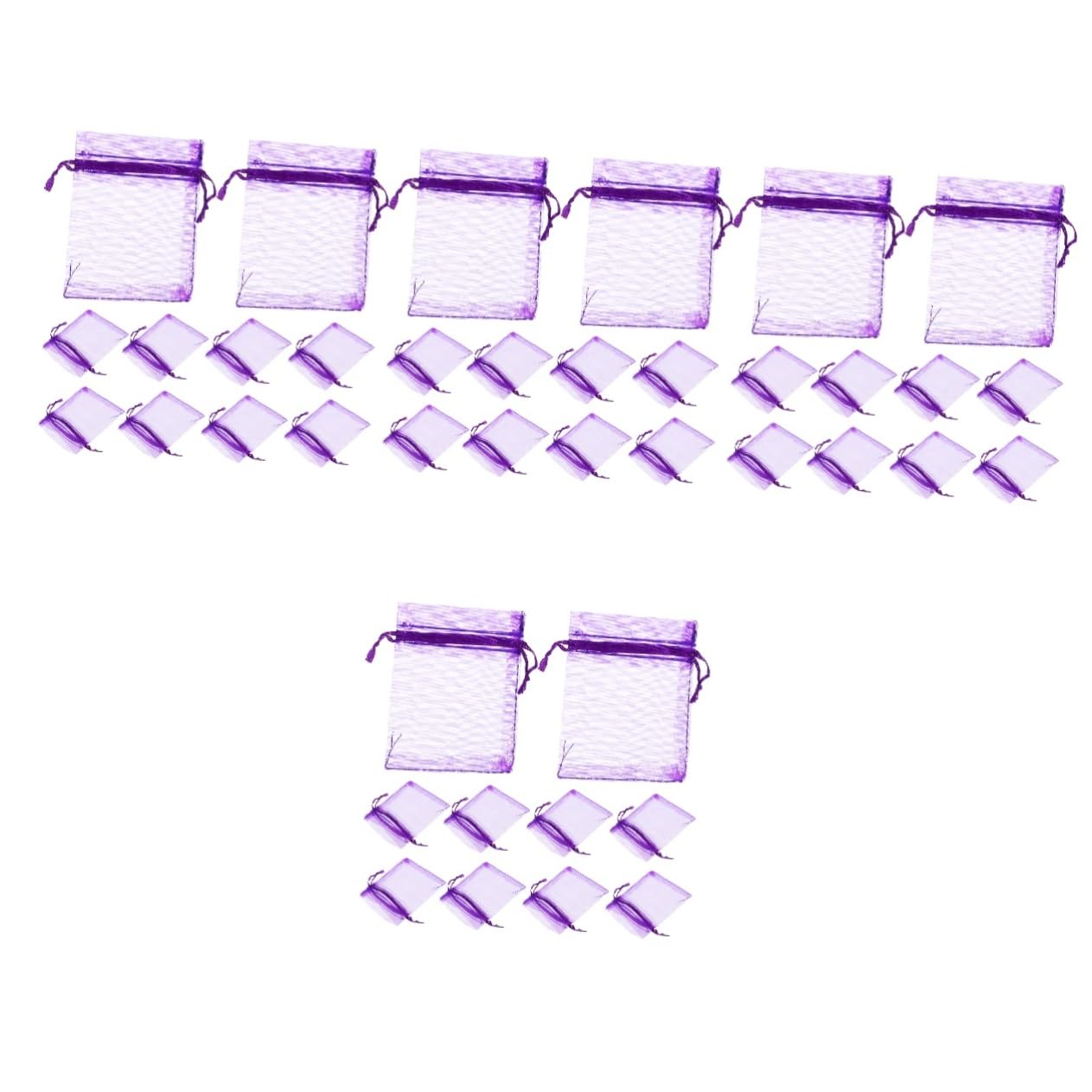 MAGICLULU Sacchetto Con Coulisse Da 400 Pezzi Piccoli Sacchetti A Rete i Di Profumo Vuoti i Di Organza Trasparenti i Di Lavanda i Di Stoccaggio Bustina