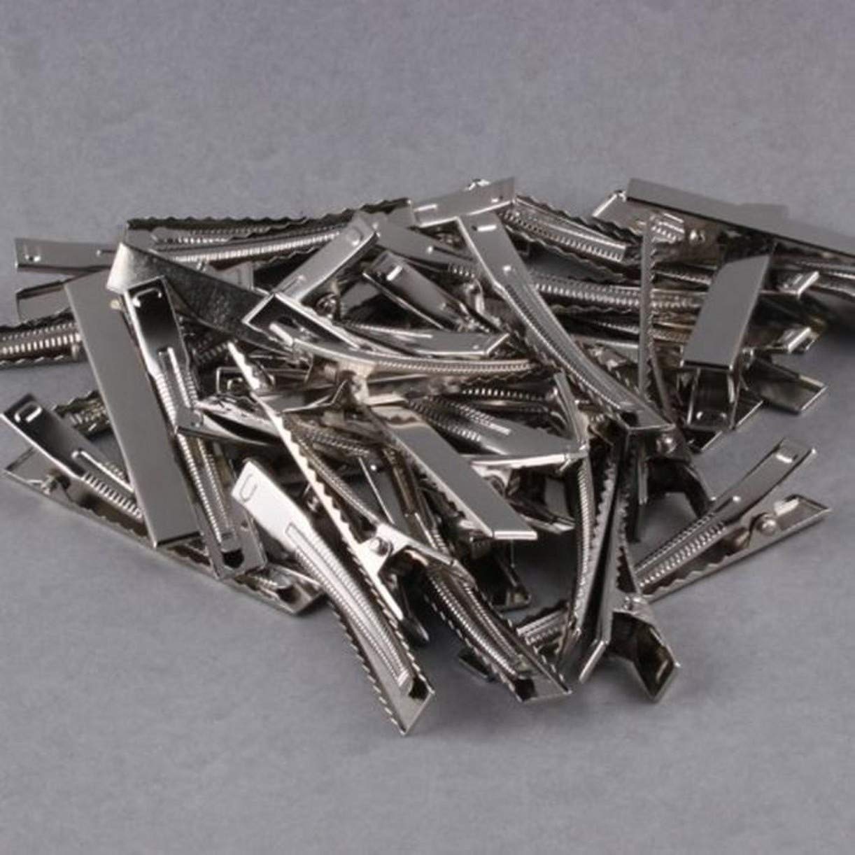 ZHONGJIUYUAN 600 szt. (3 rozmiar) srebrne metalowe spinki do włosów krokodylki do włosów szpilki płaska góra z ząbkami do salonu fryzjerskiego uchwyt do włosów sztuka i rękodzieło projekty spinki do włosów dla kobiet dziewcząt i fryzjera