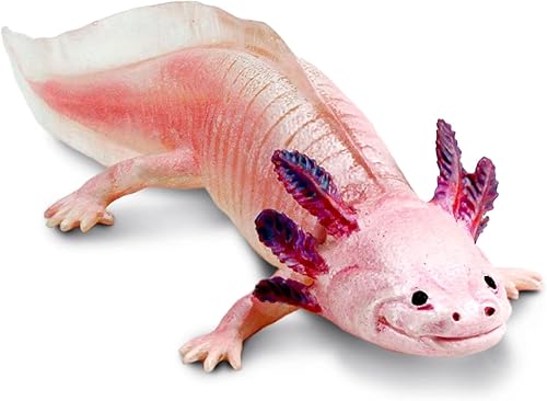 Safari Ltd. Figura de Axolotl - Figura realista de modelo de 7 pulgadas, juguete educativo para niños, niñas y niños a partir de 3 años