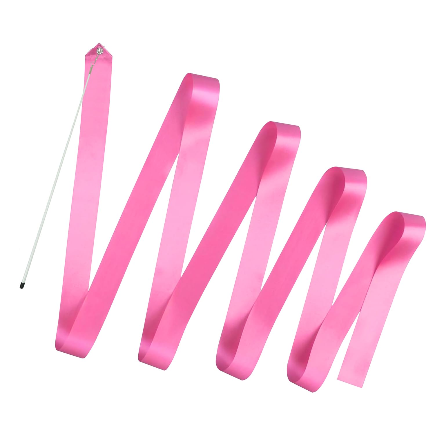 GISCO Rhythmic Gymnastic Ribbon with Stick (Pack of 1) | 5 Meter Rhythmic Gymnastics Dance Ribbon Wand | Twirling Streamer Ribbon Stick for Ballet, Cheerleading & Performances (Pink)-picture-31