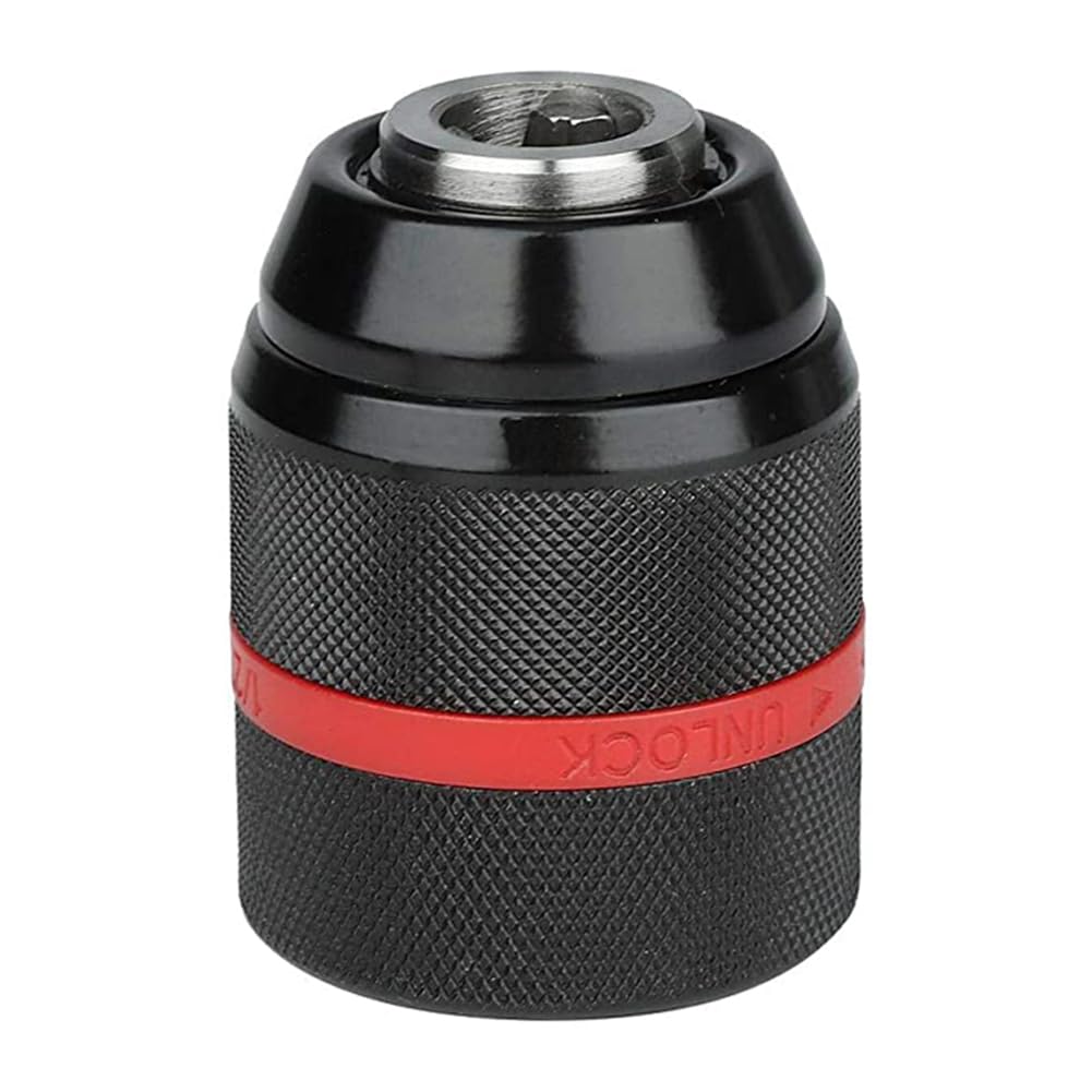 Teocpai Quick Replacement Keyless Chuck 1/2-20UNF 1.5-13mm Self-Tightening for Multiple Uses, 1,5-13mm