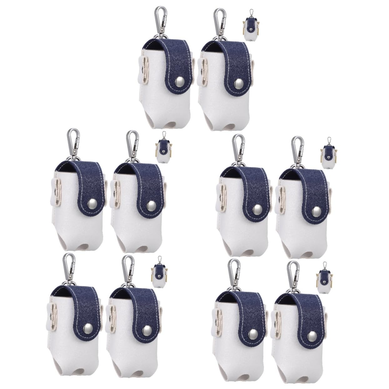 BESPORTBLE 5sets Simple Shaped Golf Ball Bag Ball Storage Reusable Pouch Compact Holder Convenient Tee Bag for Golfing 2pcs*5