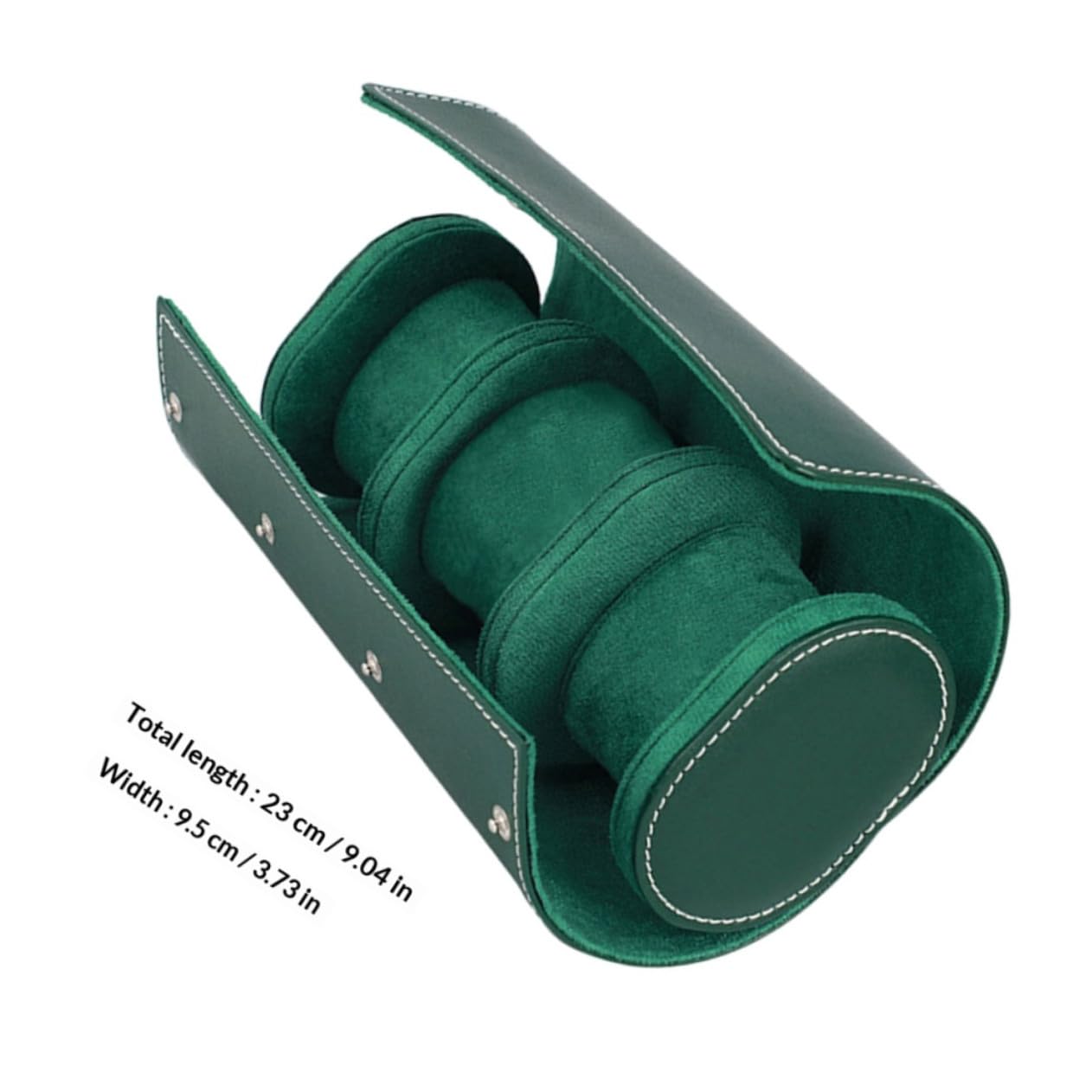 Generico Scatola Custodia Classica ed da Viaggio in Pelle Pu Verde Porta Orologi e Antiurto e Protezione Orologi Viaggi