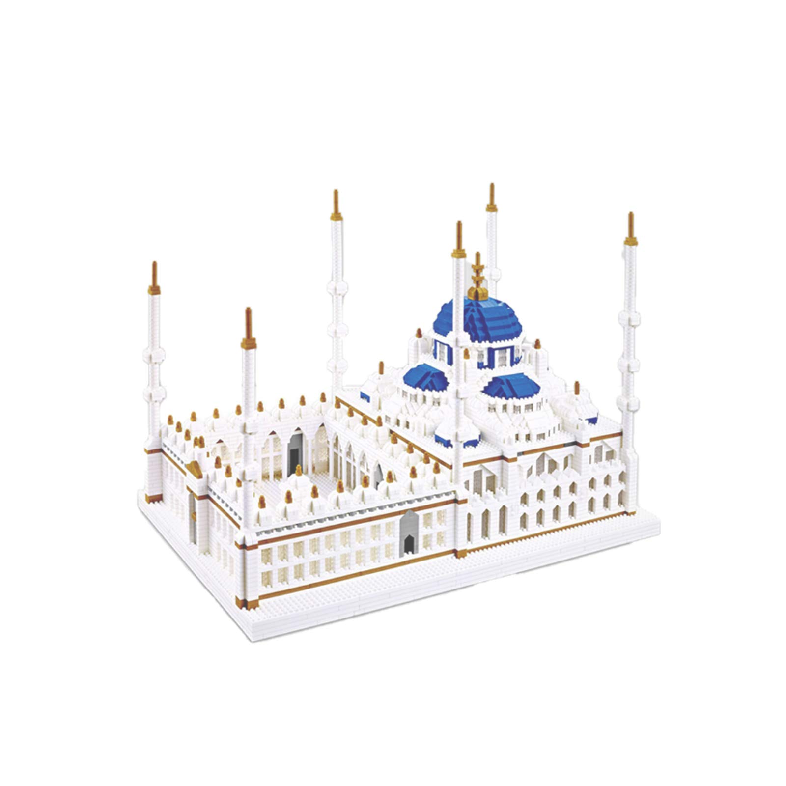 SHZJArchitecture Turkish White Castle Micro Mini Blocks - 3D Puzzle Building Blocks Set Toys for Kids Or Adult (6850 Pcs)