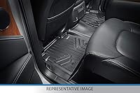 Vista 2 de SMARTLINER Alfombrillas personalizadas de segunda fila negras para Mercedes-Benz Clase GLS 7 pasajeros 2020-2021 con asientos de banco de segunda
