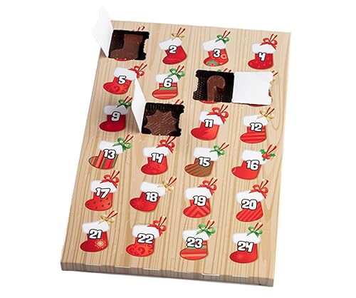 Chocolate Advent Calendar- Allergy Friendly And Vegan - Free of Dairy, Nut, Peanut, Soy, Gluten