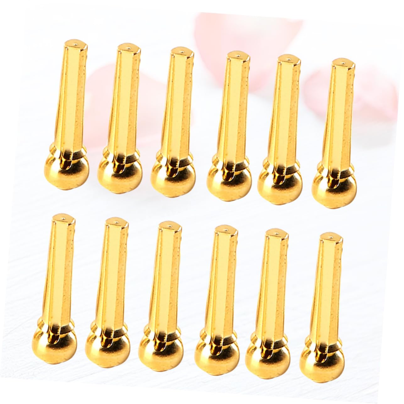 VICASKY 36piezas Clavijas De Puente De Cobre Para Guitarra Accesorios De Reemplazo Compatibles Guitarras Acústicas y Folk Material Duradero y Resistente Al Desgaste Mejora El Sonido