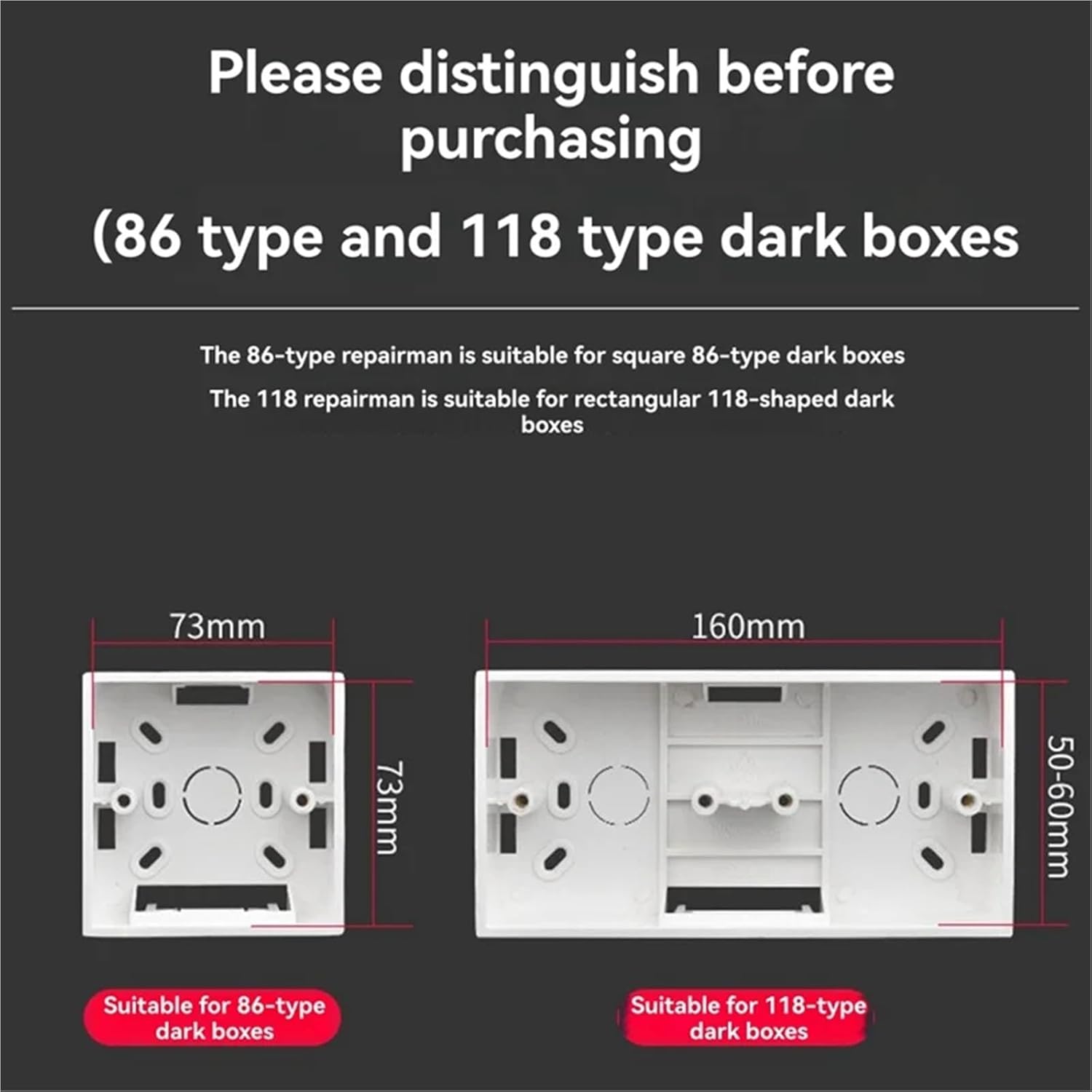 30sets Electrical Case Manganese Steel Switch Socket Concealed Box Repairer Cassette Repair with Wrench(118type)