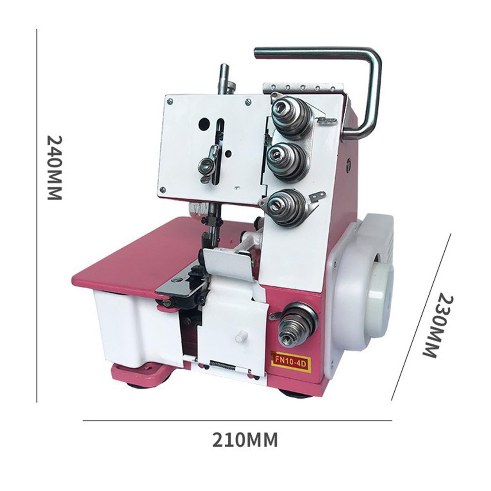 Remalladora eléctrica de Escritorio de 4 Hilos, Equipada con Longitud de Puntada Ajustable para una Costura de Puntada Recta Suave.