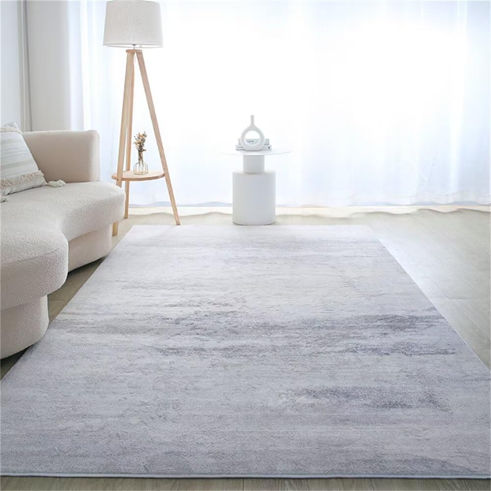 Tapis de couloir gris moderne rectangulaire 80x150cm style minimaliste