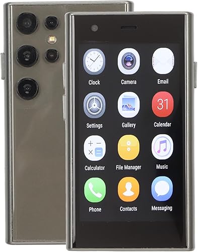 Diyeeni SOYES S23 Pro Mini Smartphone de 3.0 pulgadas 3D de vidrio, 2 GB de RAM 16 GB ROM, cámara trasera de 2 MP, teléfono celular de bolsillo 3G