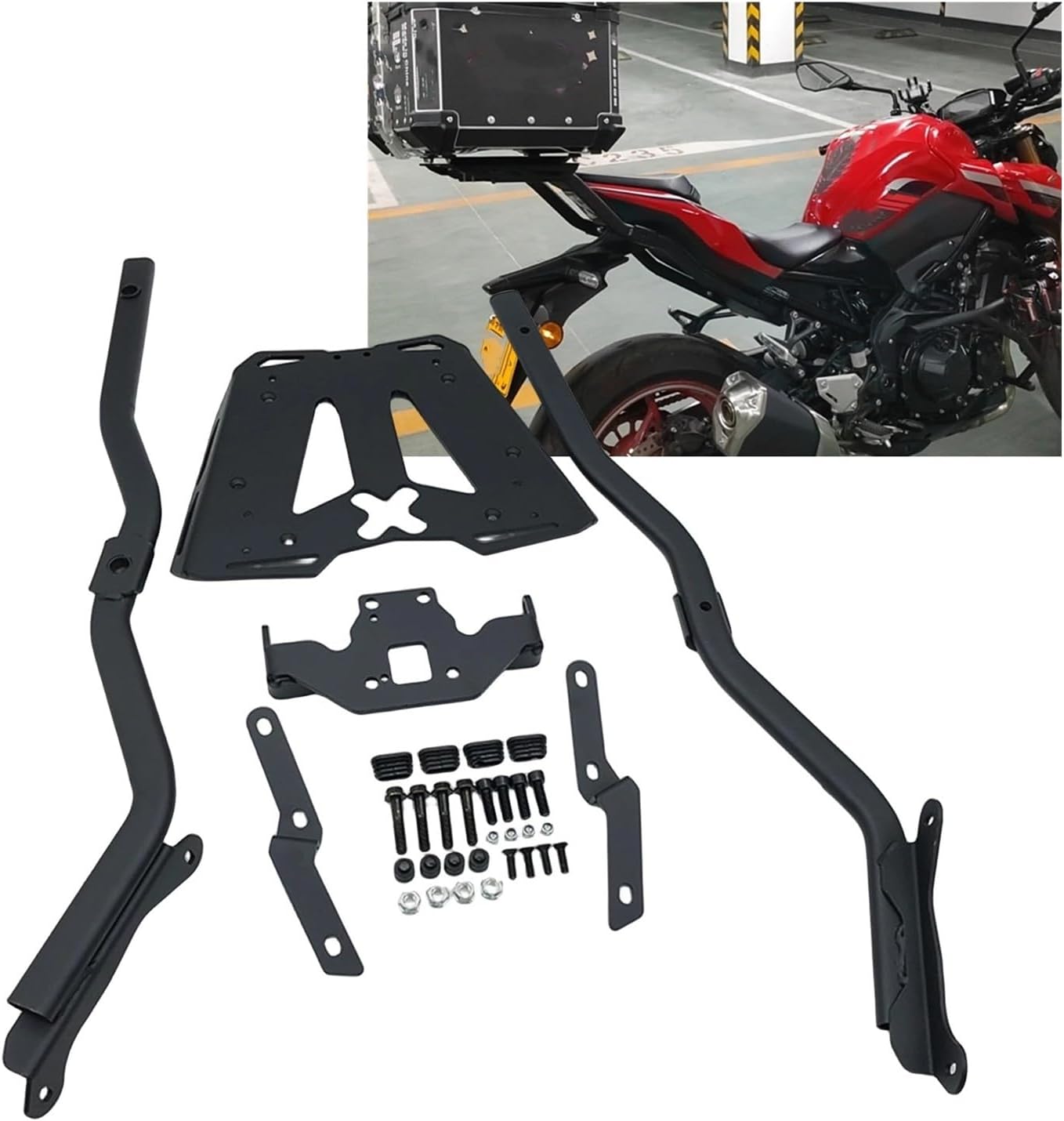 拳で！ バイク用 リアキャリア カワサキ用に適合する Z900用 SE用 2017 2018