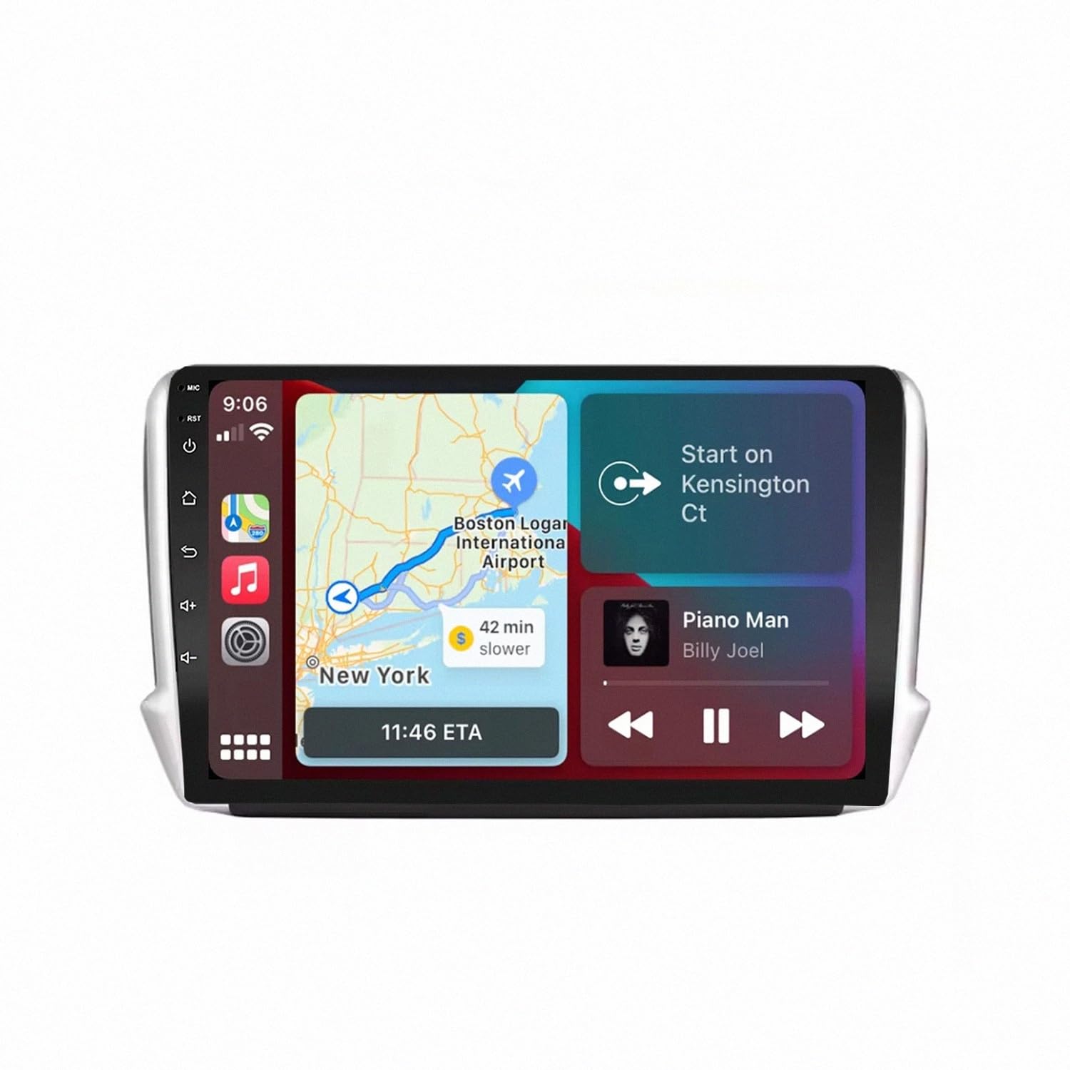 Autoradio Gps Navigation 2 Din per Peugeot 2008 208 2014-2018 Wireless Carplay Android Auto Stereo Auto Bluetooth Ips con Pantalla Táctil con Gps, 8 Nucleo 4G+64G