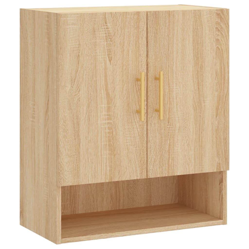 vidaXL Armadietto a Muro Rovere Sonoma 60x31x70 cm Legno Multistrato, Mobile a Muro, Mobile espositivo, portaoggetti da Parete, arredo da Soggiorno