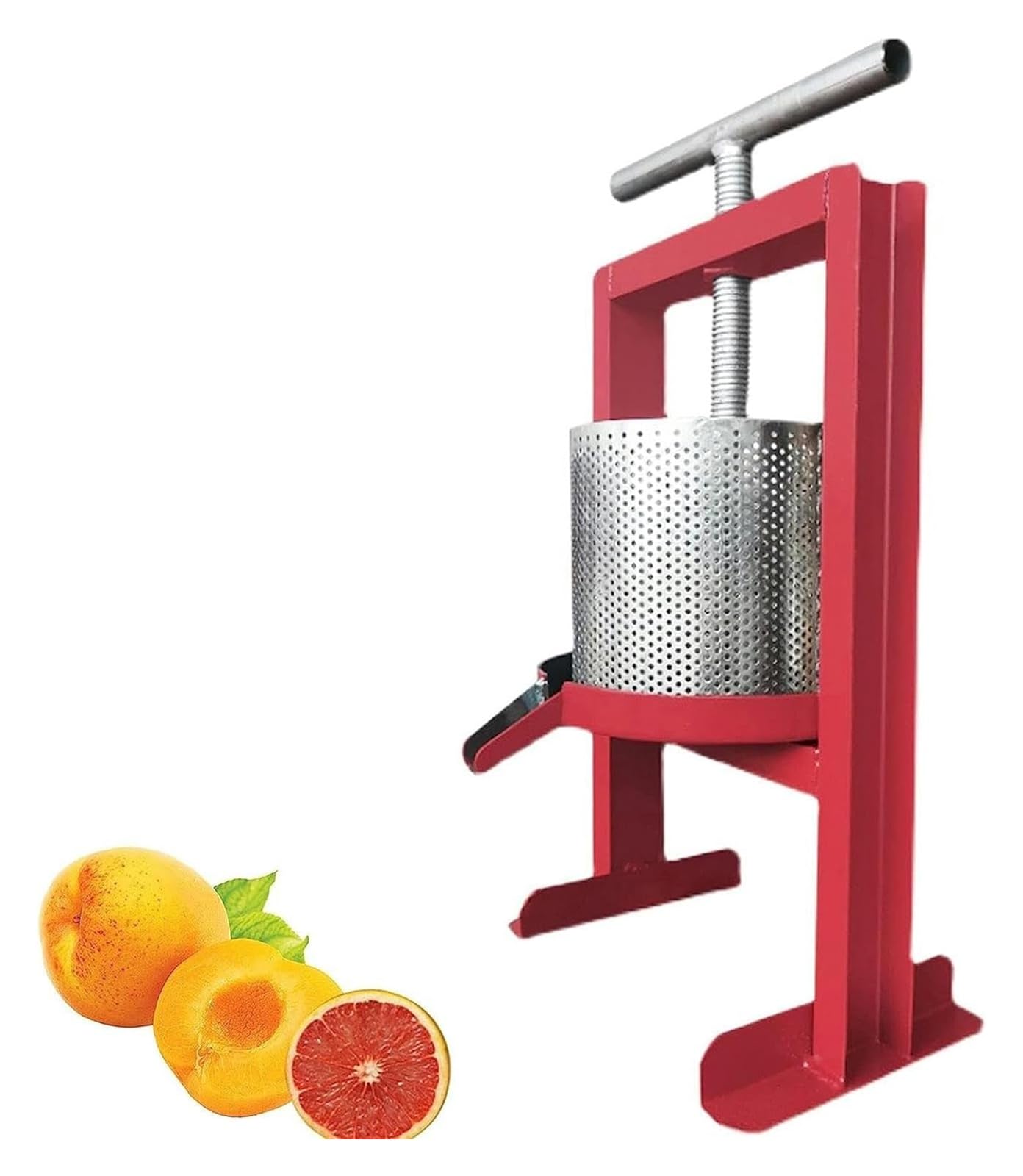 DXYOYONGMZ Fruit Wine Manual Press, Fruit Press, Stainless Steel Barrel Cheese, Grape Press for Squeezing Juice from Vegetables/Fruits