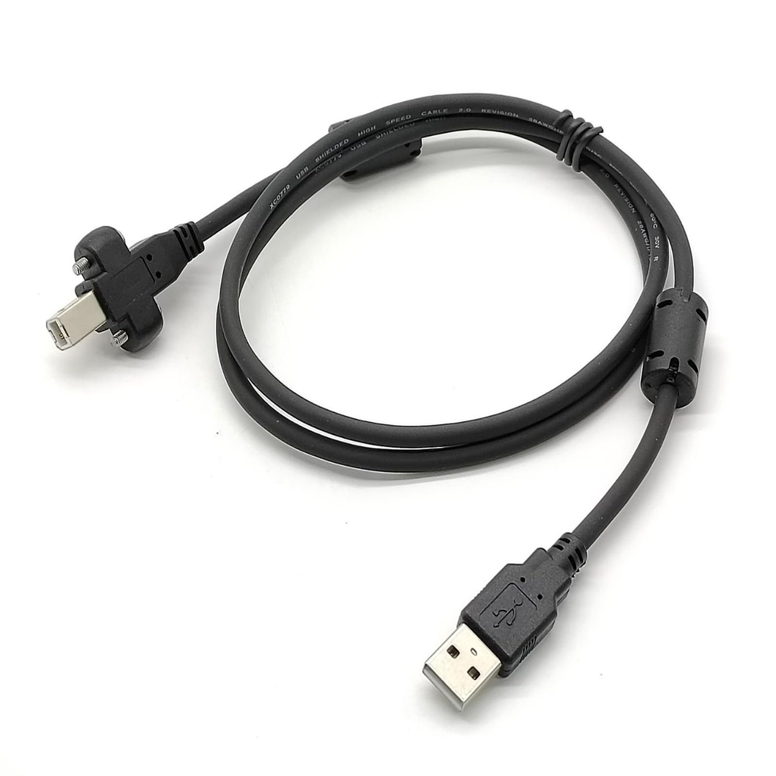 GXMRHWY Panel Mount Screw Lock USB 2.0 Type A to B Cable 1Meter