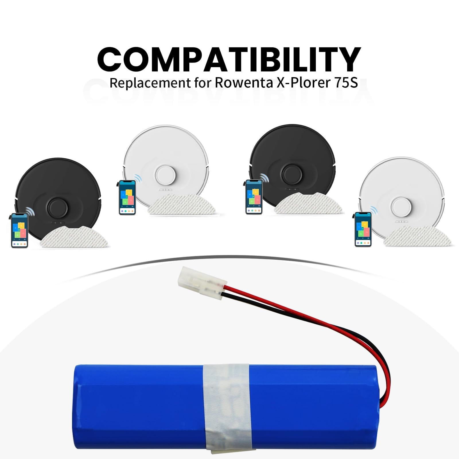 ANTIEE Vacuum Cleaner Battery For 360 S6, S8, D043-inR-M26