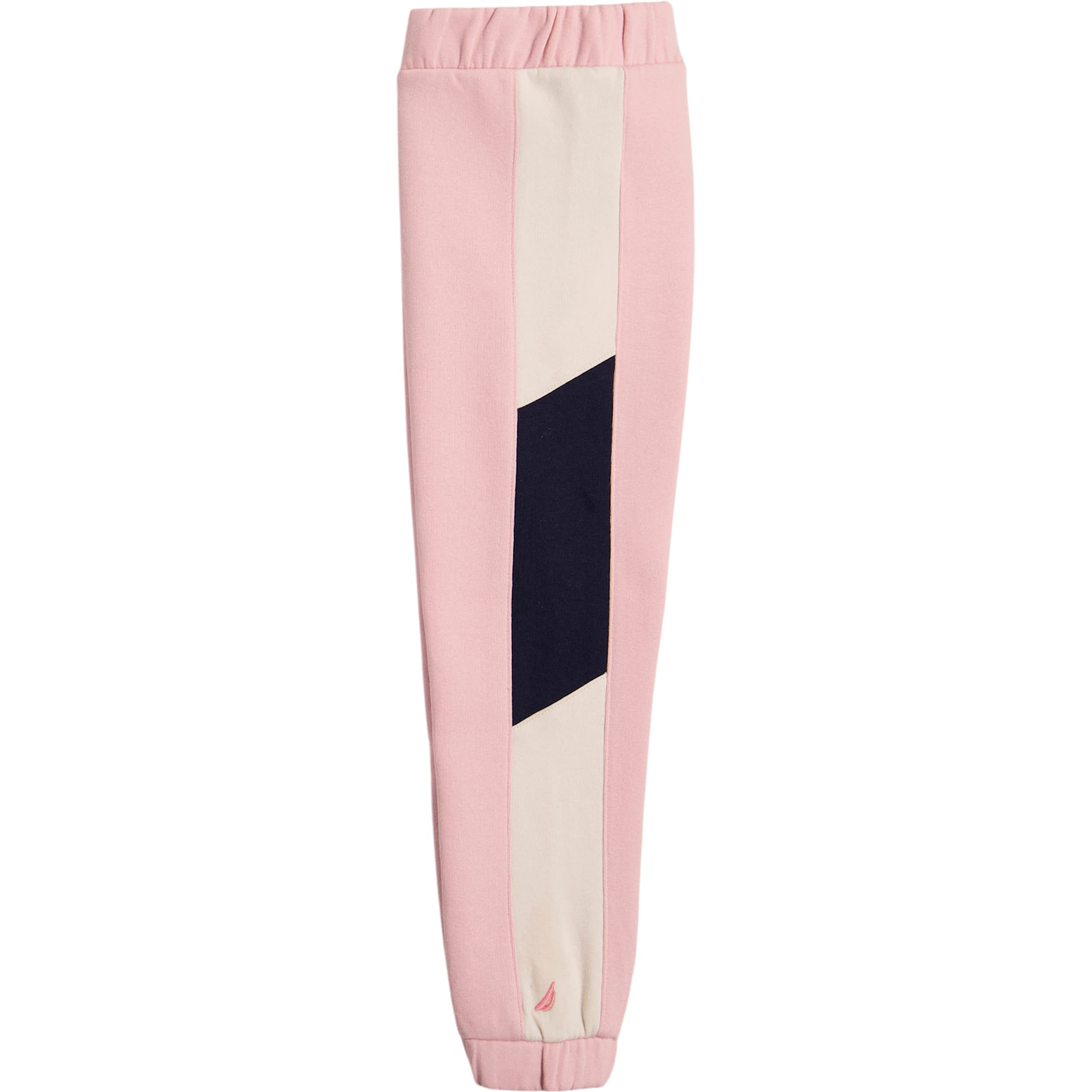 Nautica Girls' Fleece Pull-On Jogger Sweatpants, Functional Side Pockets, Coral Blush, 4