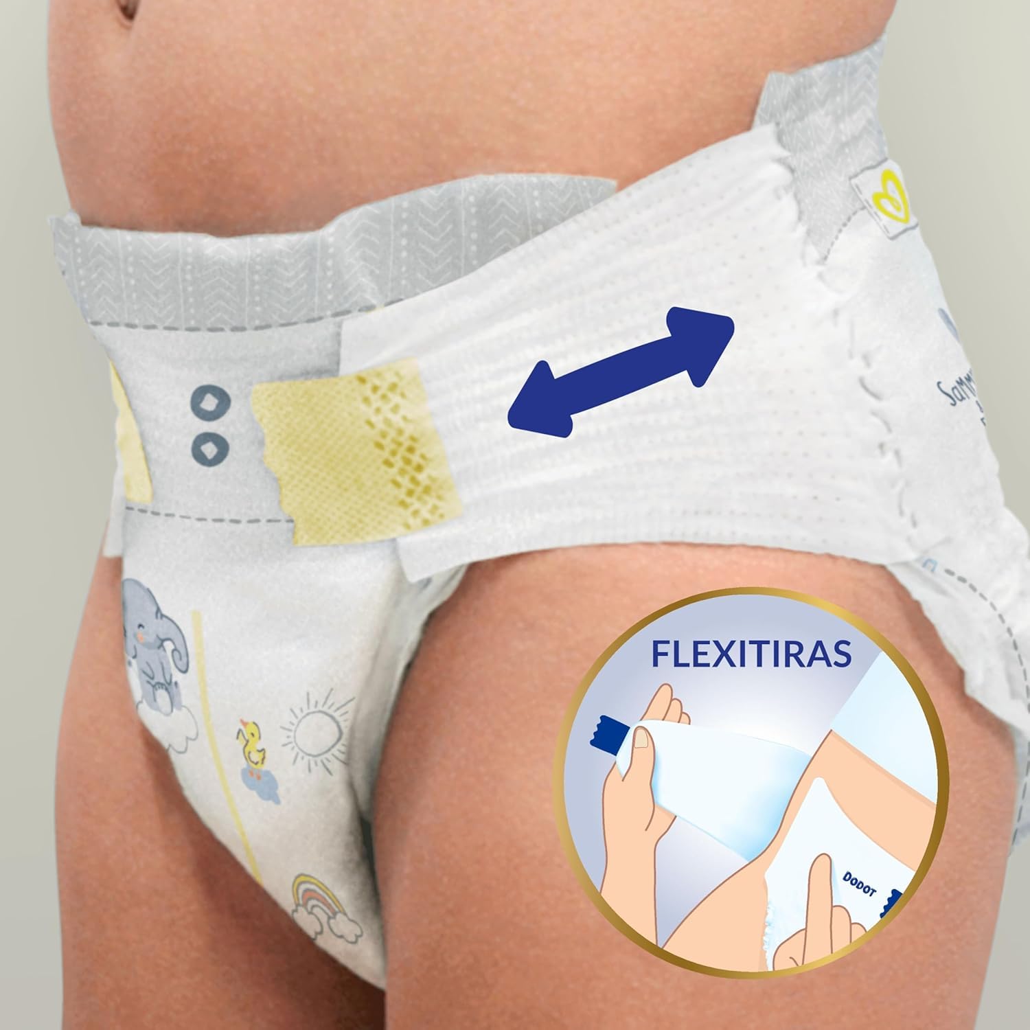 Dodot Pañales Bebé Sensitive Talla 5 (11-16 kg), 126 Unidades, Protección Antifugas hasta 12 h, Suavidad Extra para Piel Sensible, Indicador de Humedad, Pack Ahorro Original