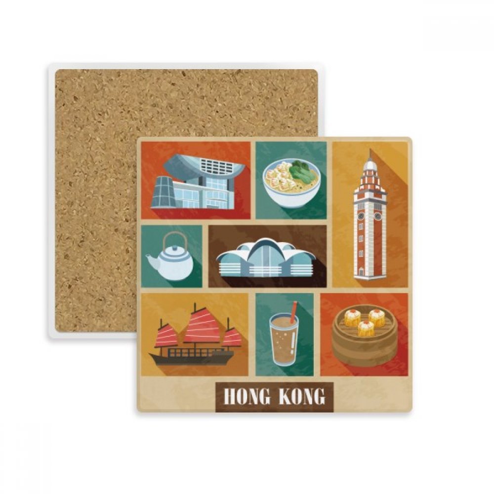 Coaster tasse anti trace dessous de verre pierre absorbante pour table bois