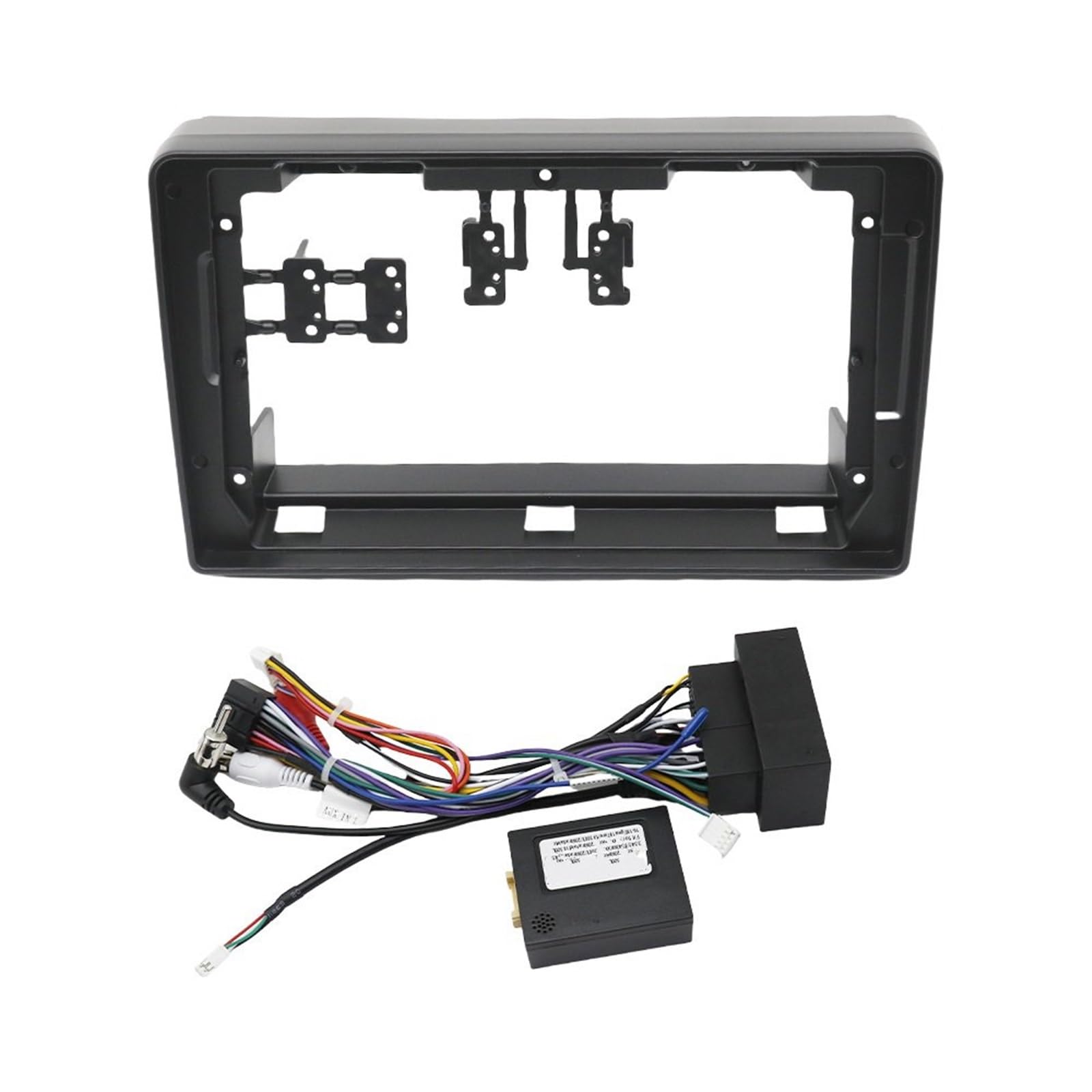 JKELPV Car Radio Frame Kit Fit For Citroen Jumper Fit For FIAT Ducato 2006+ 2Din Car Radio Fascia DVD Stereo Frame Dash Panel Trim Kit Radio adapter(Frame cable canbus-A)