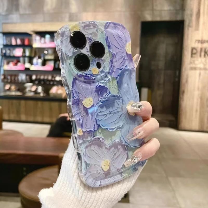 Amazon.co.jp: iphone7plus 用 iphone8plus 用 ケース 油絵の花柄 韓国